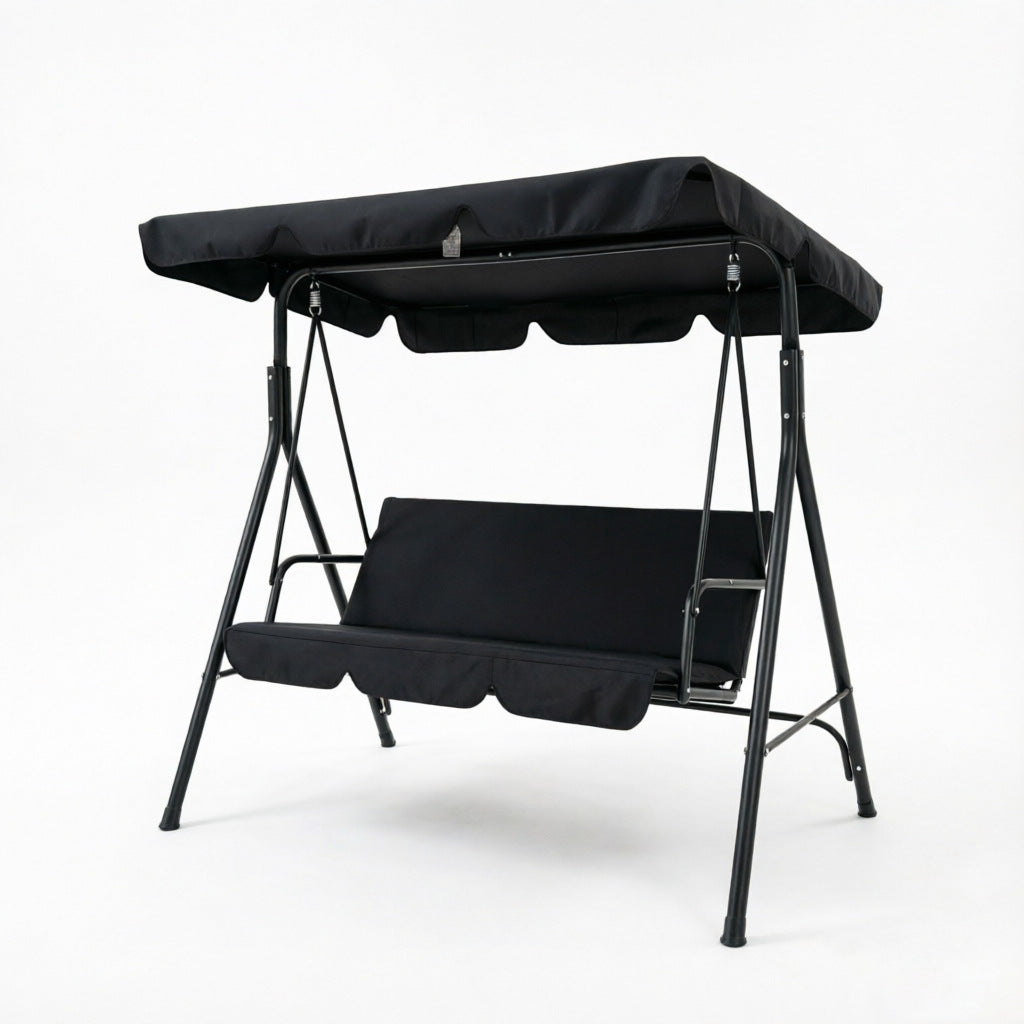 Roomy outdoor canopy swing bench with adjustable canopy Stornfield