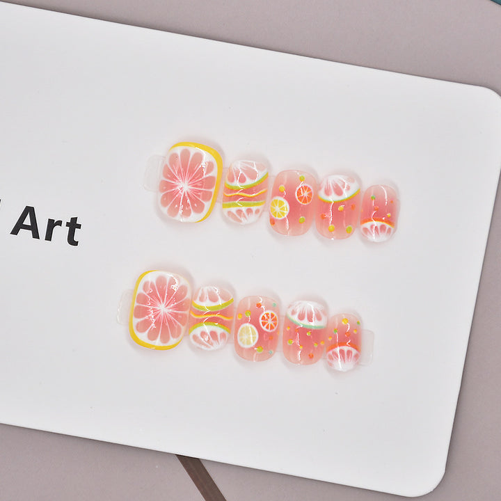 Glamorous Heart-Themed Press-On Nail Set Stornfield