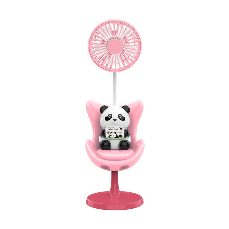 Unisex Creative Table Fan with Bear Figure Stornfield
