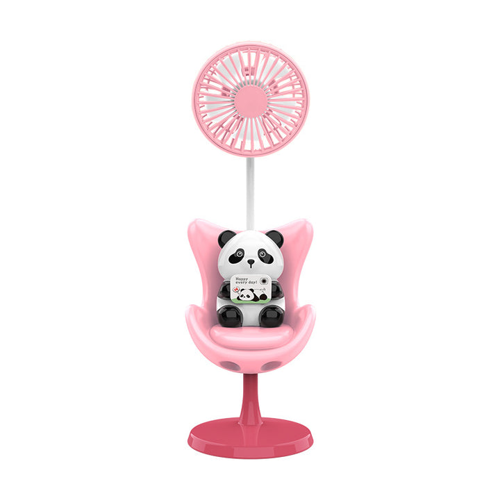 Unisex Creative Table Fan with Bear Figure Stornfield