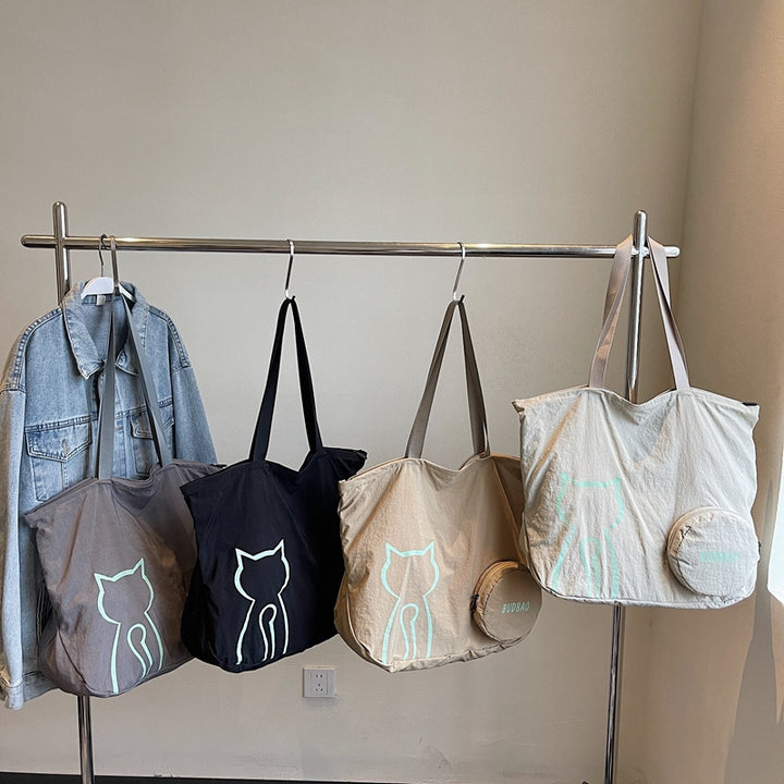 Tote bag with stylish cat design and generous storage space Stornfield
