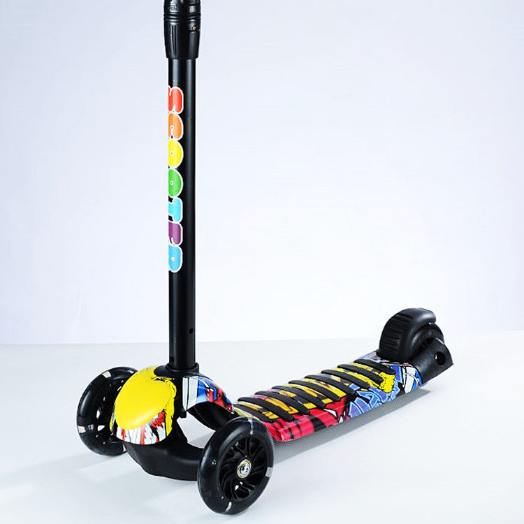Stylized Three-Wheel Kickboard Scooter Stornfield
