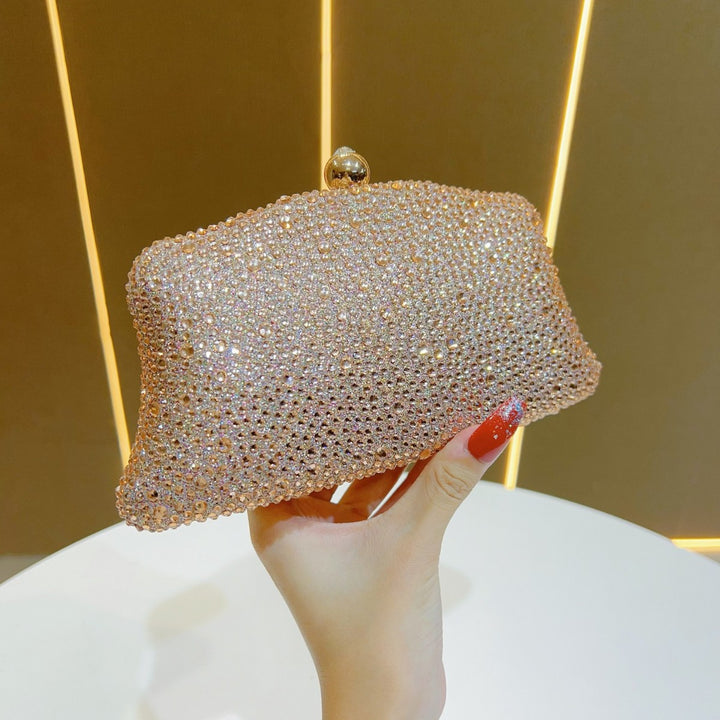 Rhinestone-Studded Evening Clutch