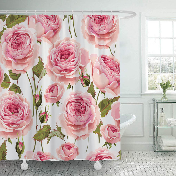 Floral Design Shower Curtain Stornfield
