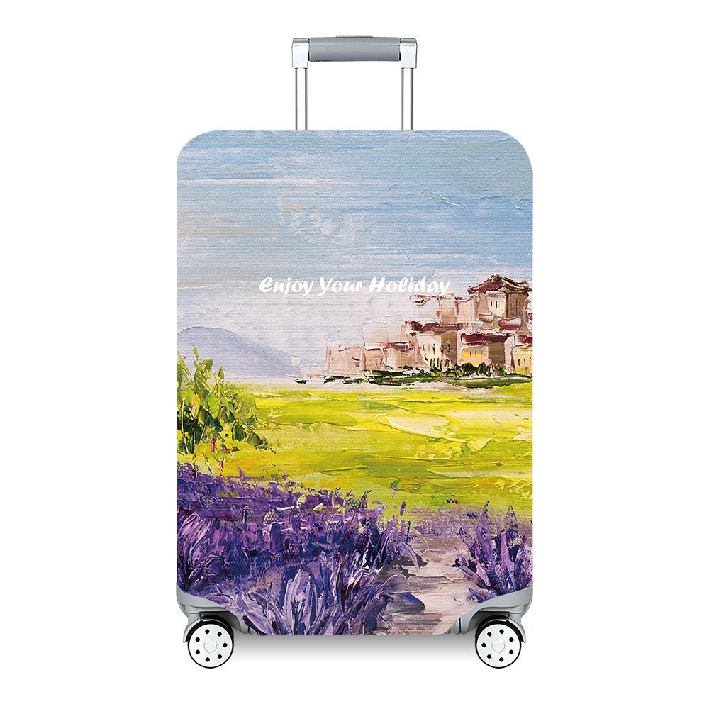 Women's Hard Shell Travel Suitcase with Custom Statement Design Stornfield