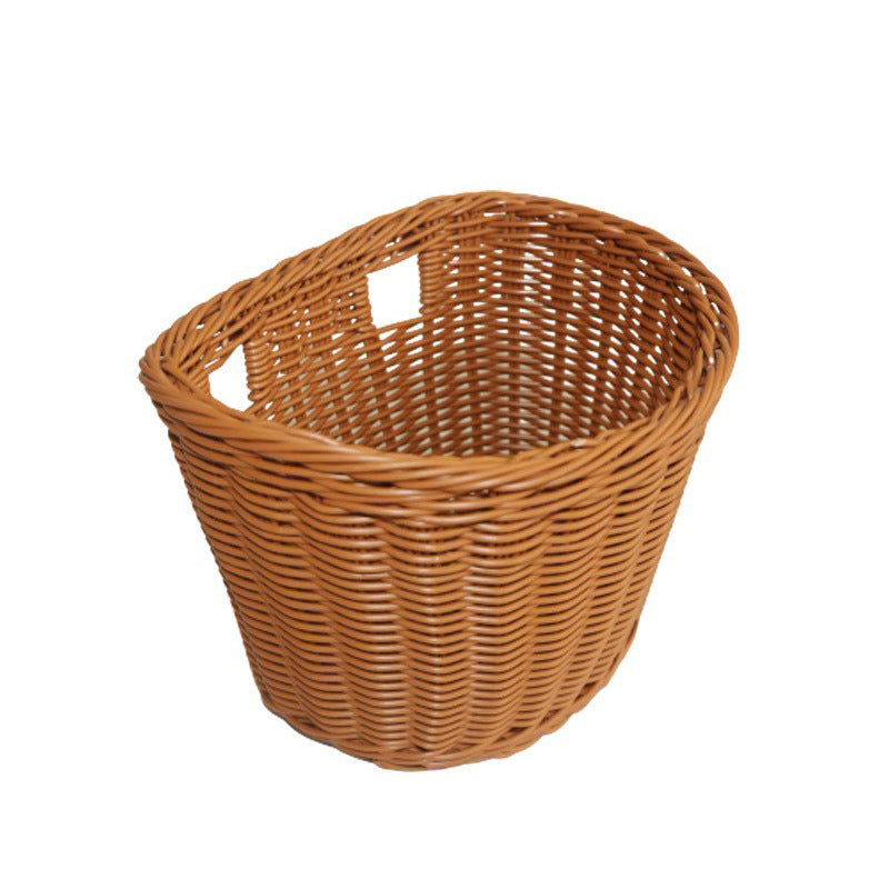 Practical hand basket with leather handles Stornfield