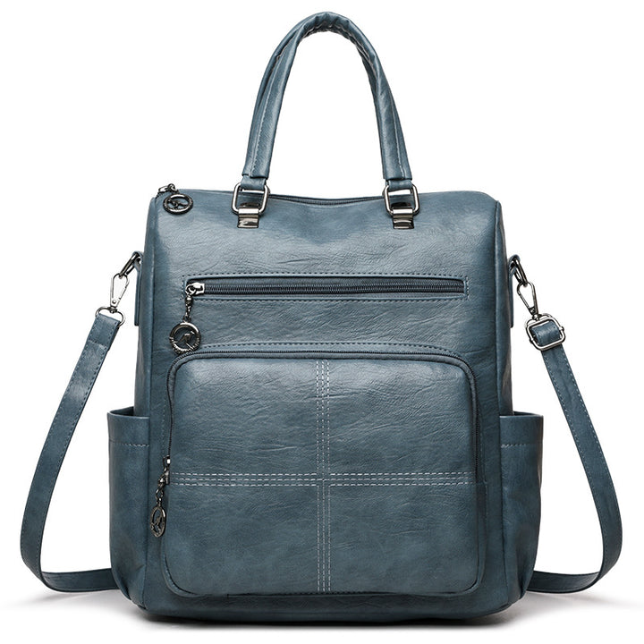 Stylish Multi-Functional Leather Backpack Stornfield