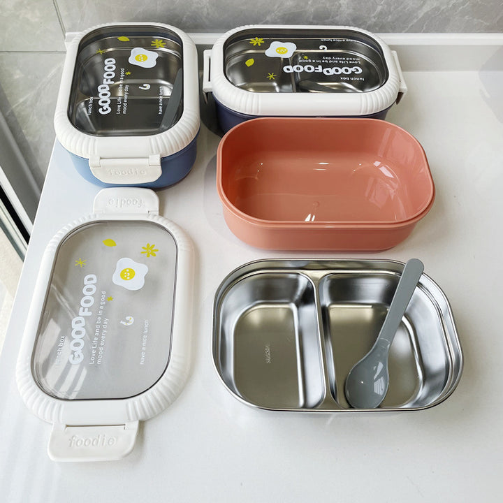 Dual-Compartment Food Storage Container