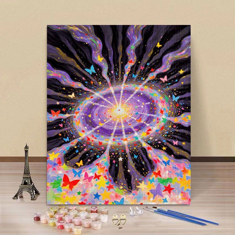 Butterfly-Themed Paint by Numbers Canvas Art Kit Stornfield