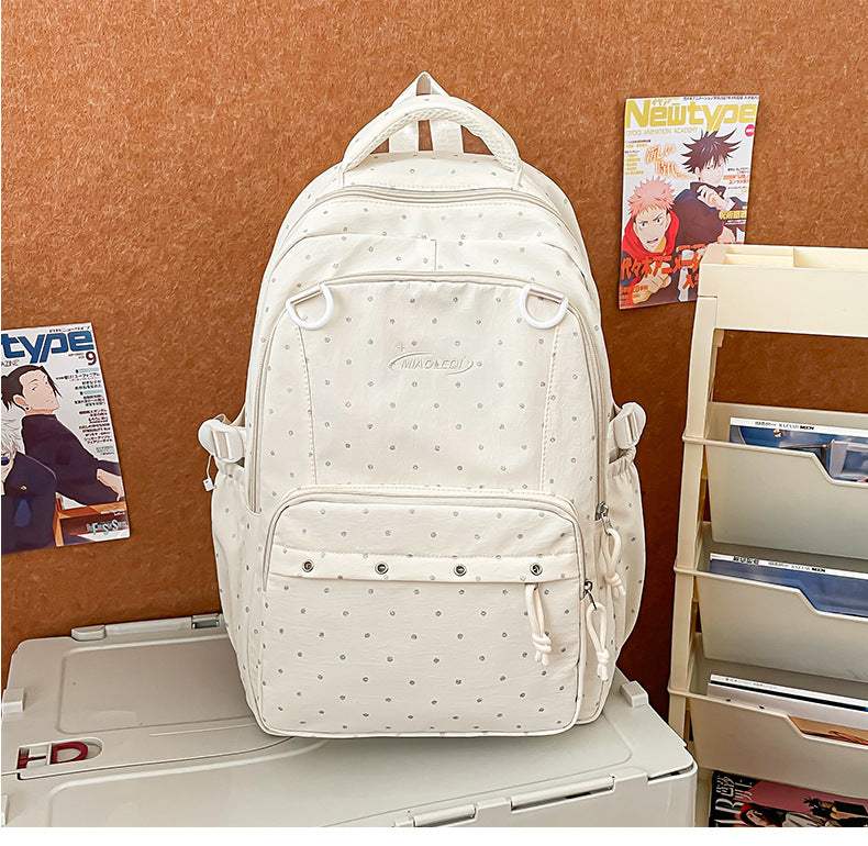 Stylish Multi-Pocket Backpack with Cute Accessories Stornfield