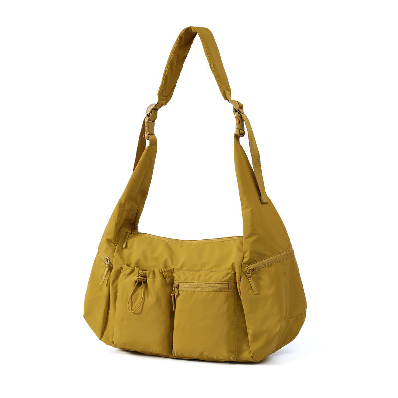 Spacious Multi-Pocket Utility Shoulder Bag