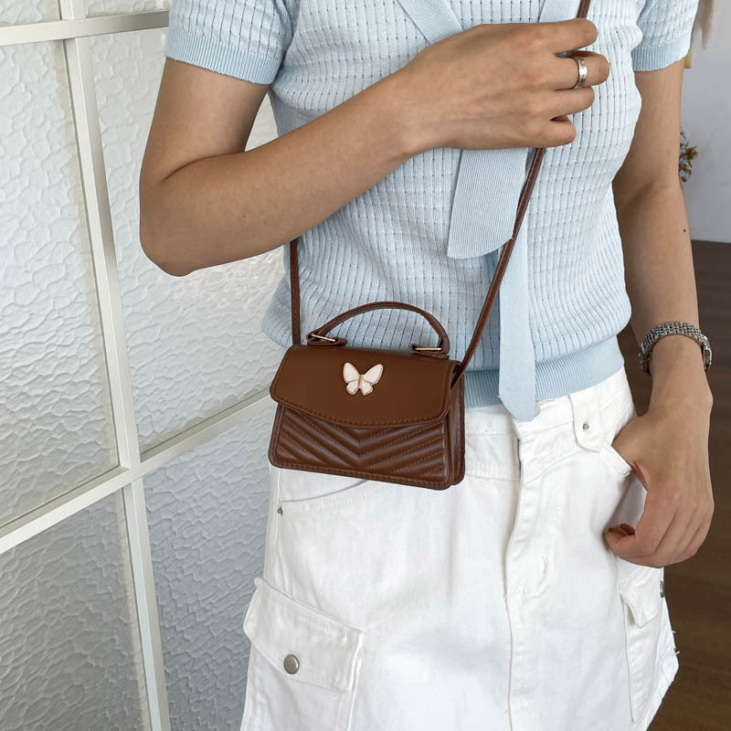 Butterfly-Embellished Handbag