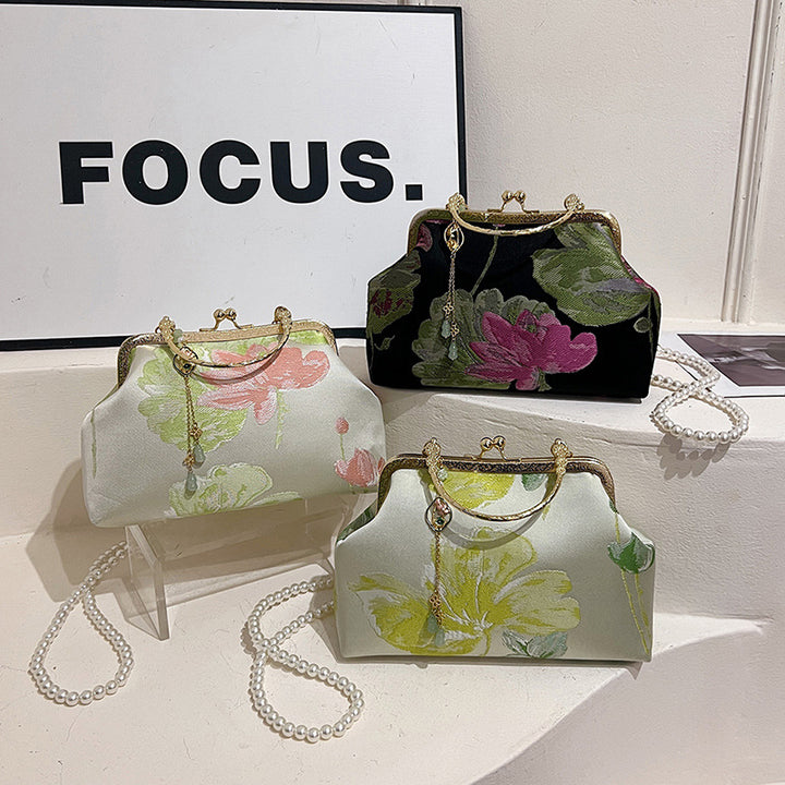 Vintage Floral Dressy Handbag