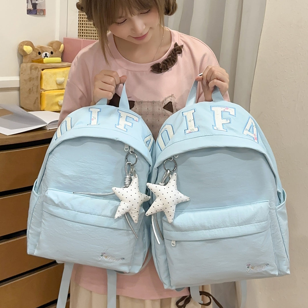 Stylish Casual Backpack with Star Charm Stornfield