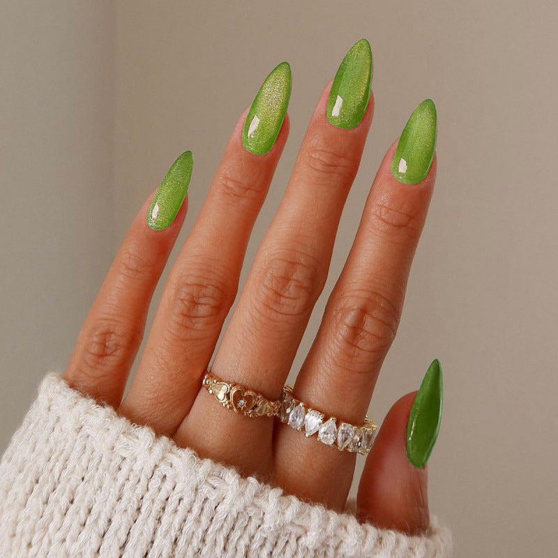 Glossy Short Press-On Nail Set