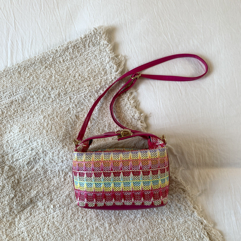 Textured Handwoven Mini Crossbody Bag Stornfield
