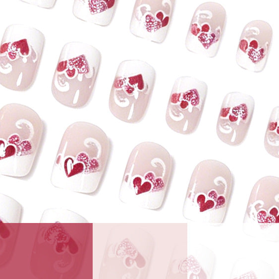Heart-Embellished Nail Art Stornfield