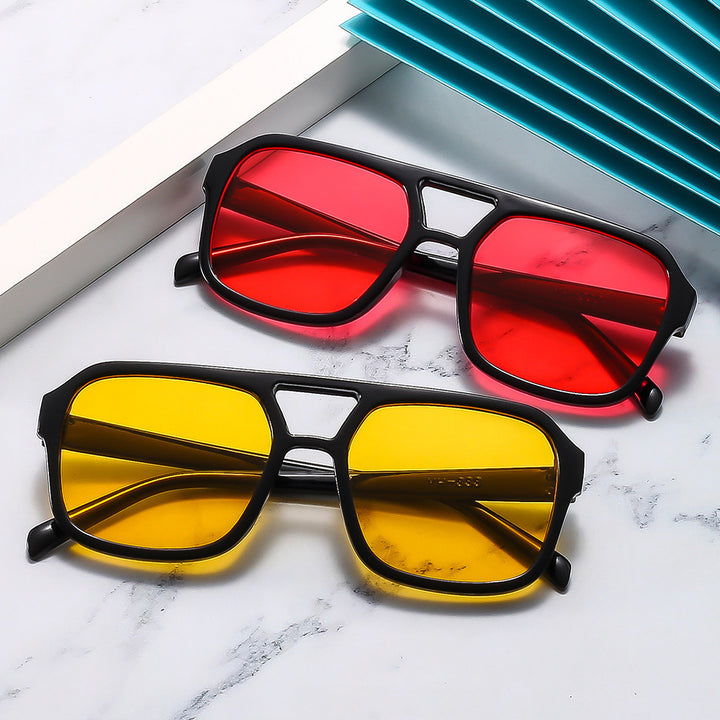 Wide Square Frame Sunglasses Stornfield