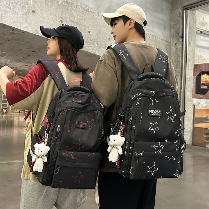 Multi-Functional Star-Patterned Backpack Stornfield