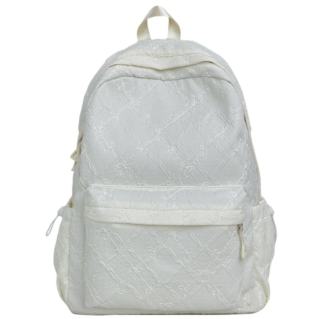Backpack with Stylish Embossed Design and Multiple Compartments Stornfield