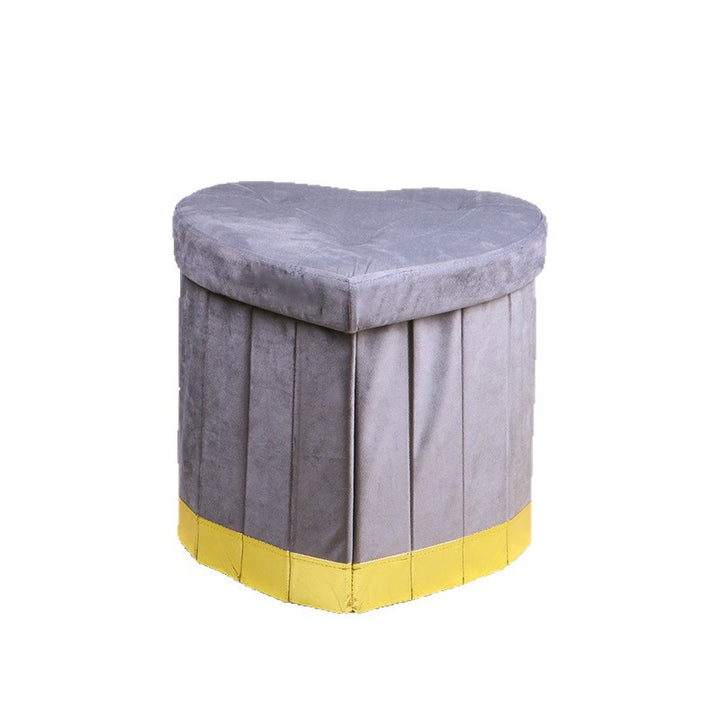 Stylish Heart-Shaped Storage Ottoman Stornfield
