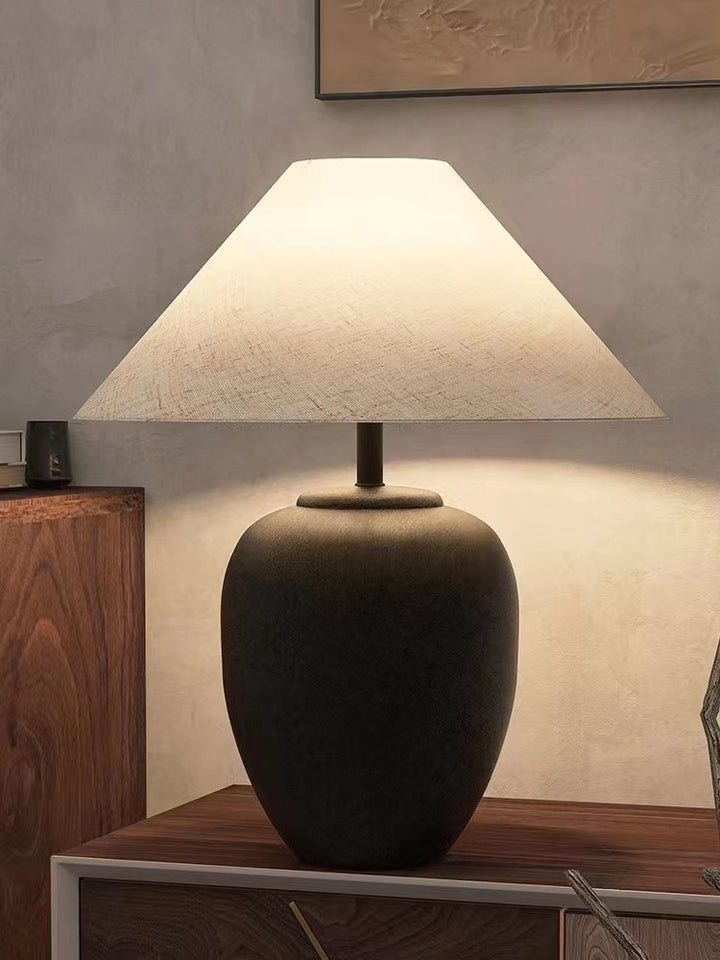 Decorative Table Lamp with Unique Ceramic Base