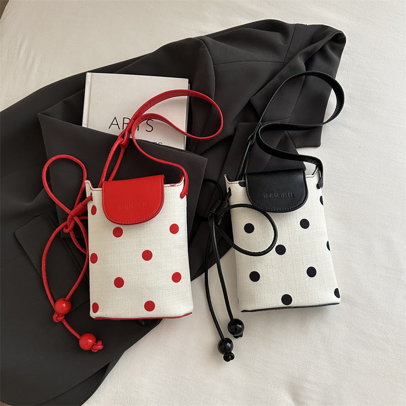 Dot Print Crossbody Bag