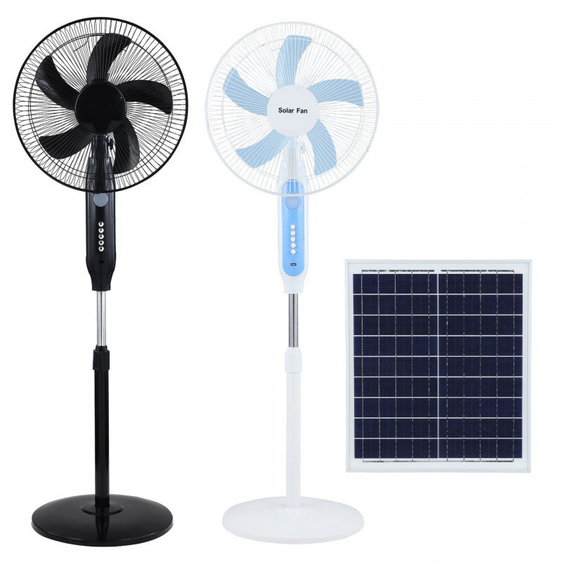 Unisex Solar-Powered Stand Fan with Remote Control and Adjustable Height Stornfield