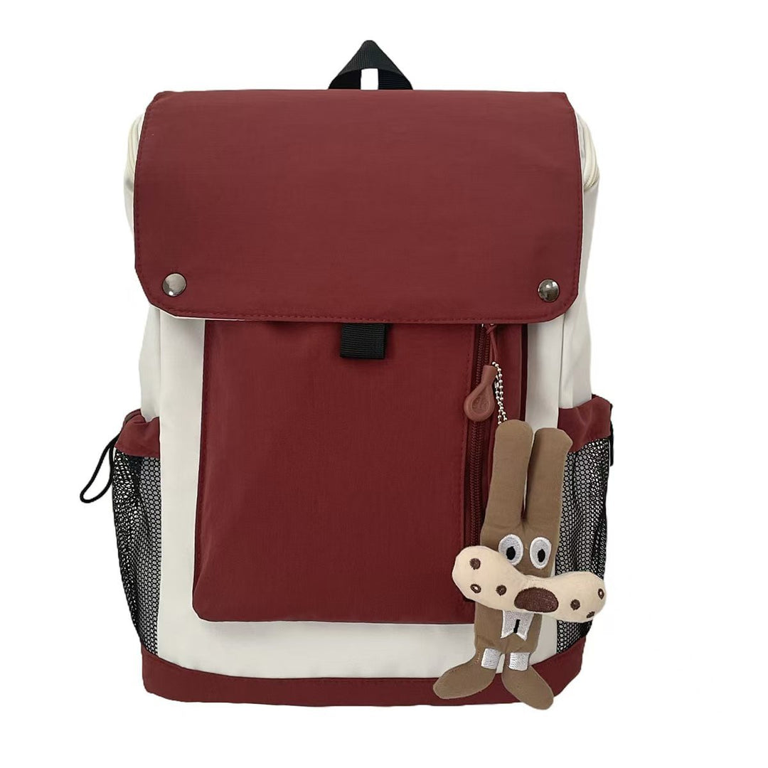Backpack with Functional Design and Cute Plush Pendant Stornfield