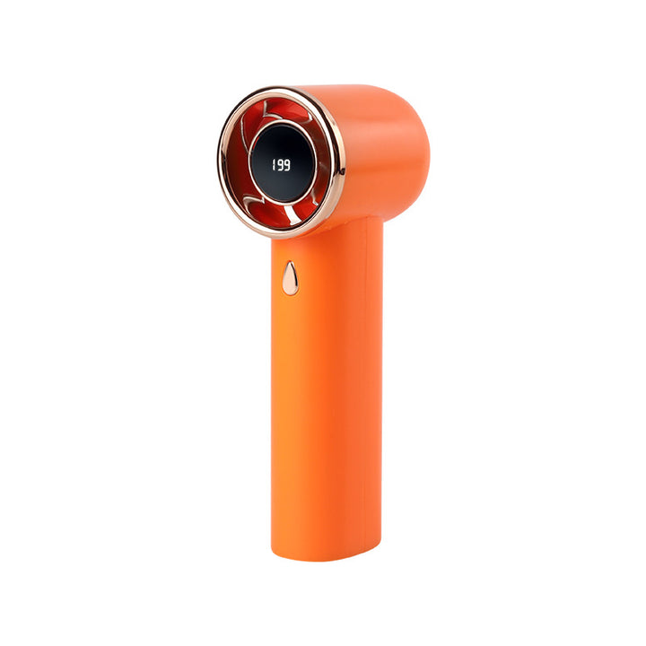 Women's Portable High-Performance Handheld Fan with Digital Speed Display Stornfield