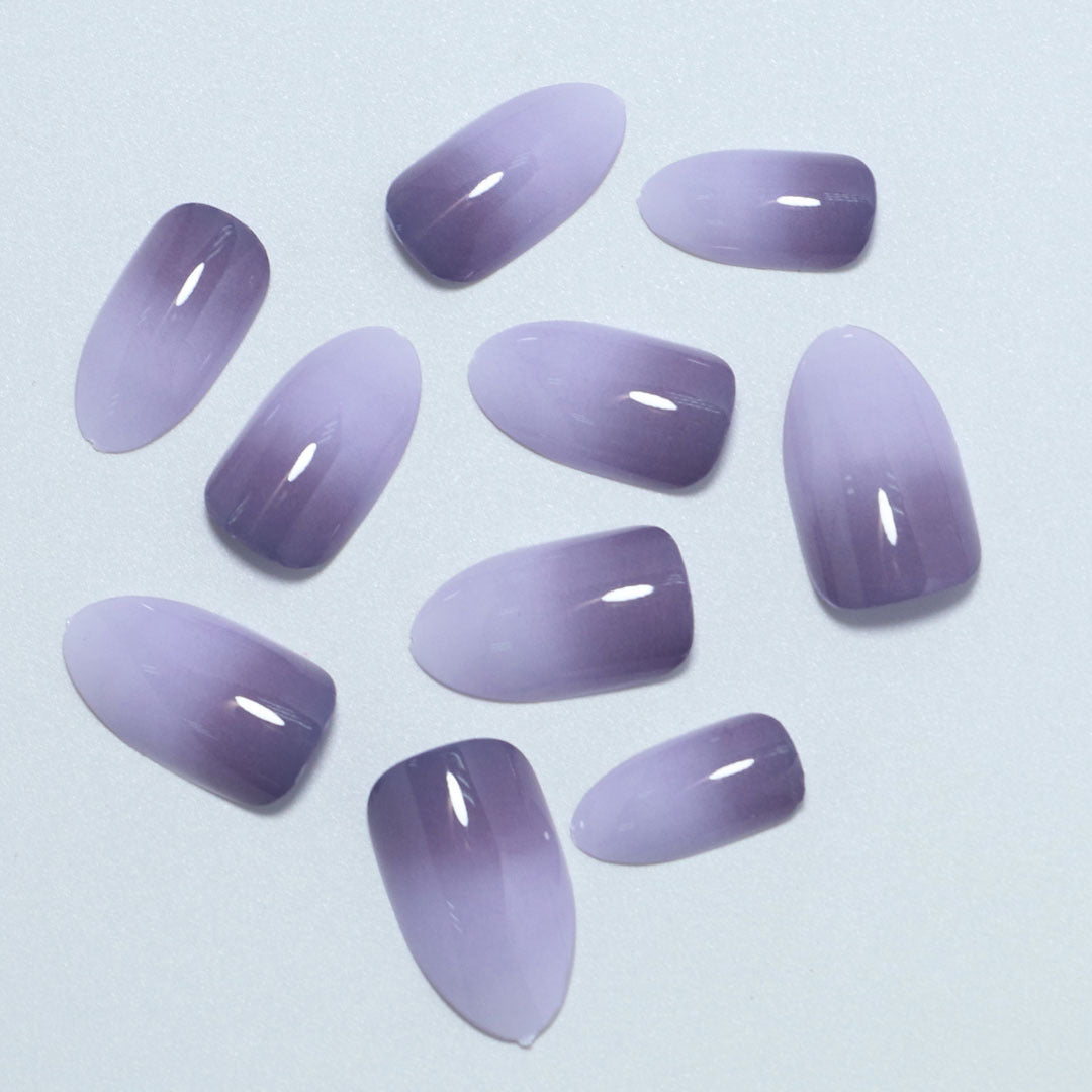 Gradient Almond-Shaped Press-On Nails Stornfield
