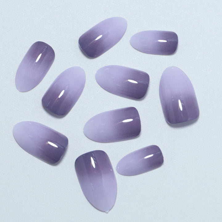 Gradient Almond-Shaped Press-On Nails Stornfield
