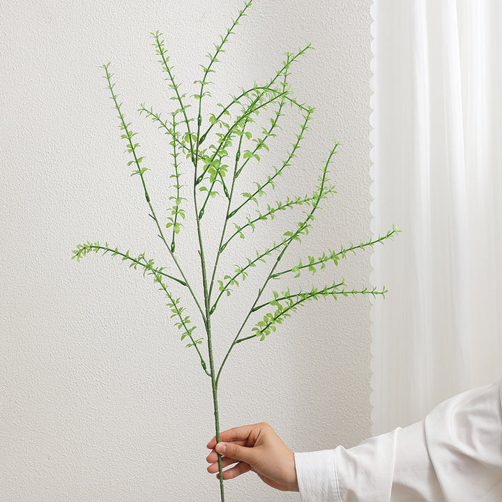 Decorative artificial branch with filigree, curved twigs