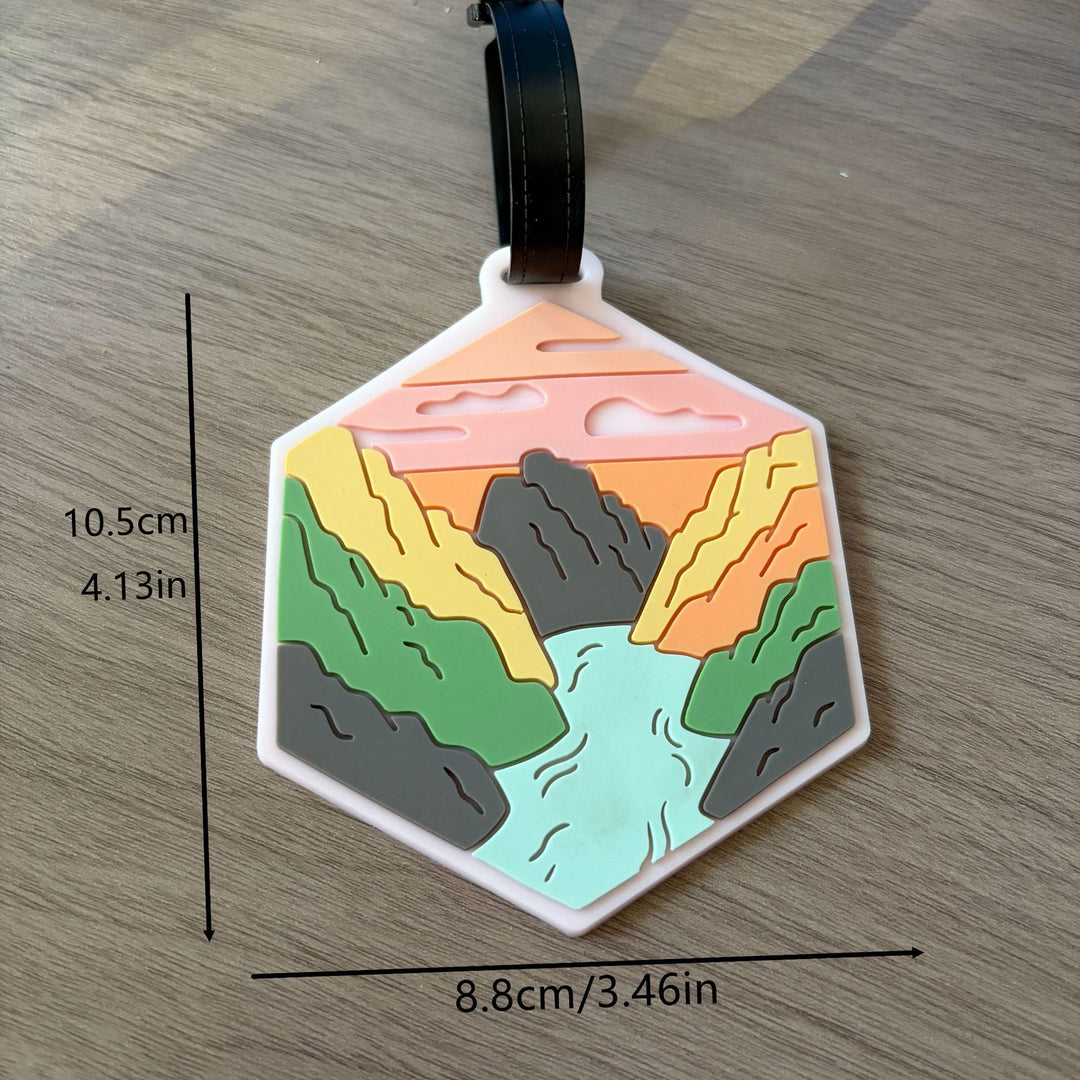 Adventure-Themed Silicone Luggage Tag Stornfield