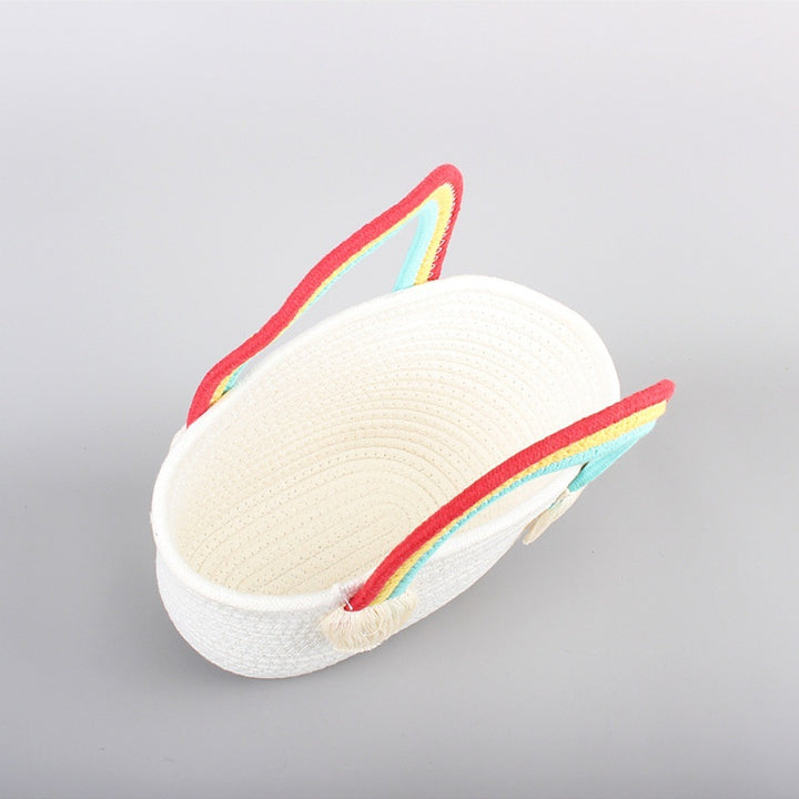 Stylish beach bag with colorful rainbow accent Stornfield