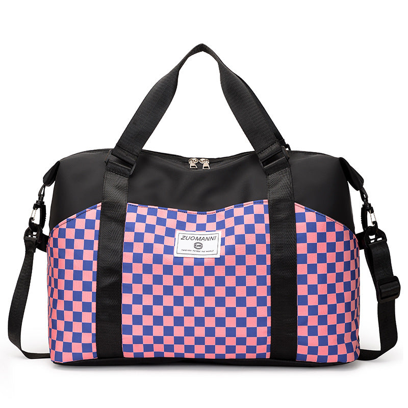 Stylish Checkerboard Duffle Bag Stornfield