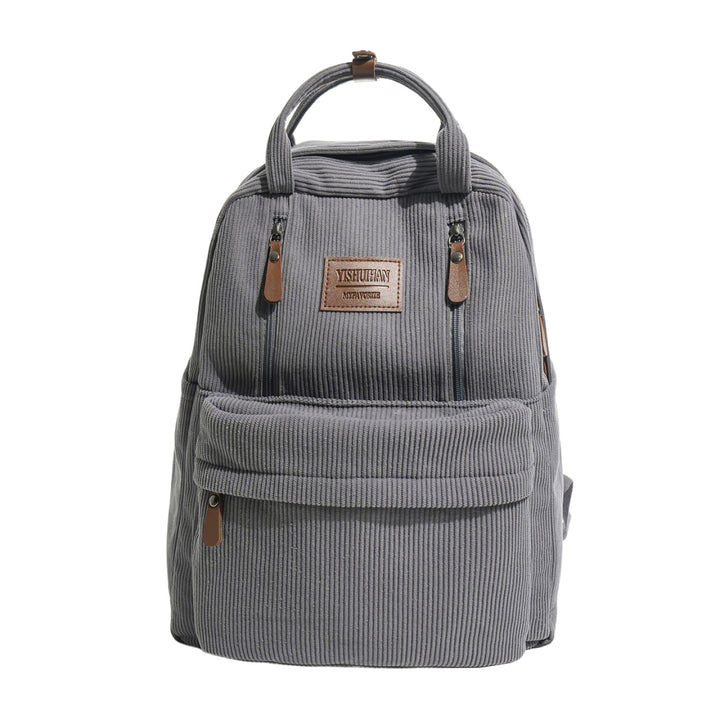 Corduroy Textured School Backpack Stornfield