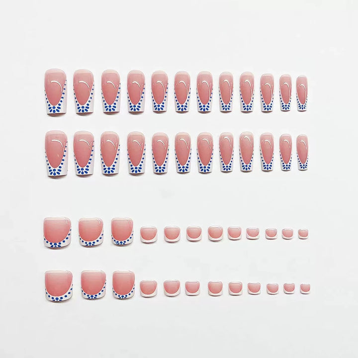 Artistic French Tip Nail Design Stornfield