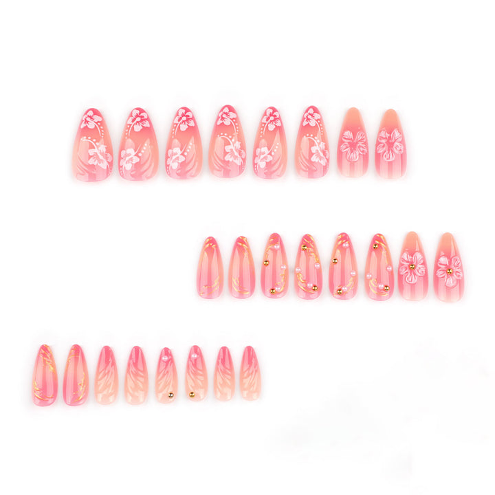 Floral and Decorative Press-On Nail Set Stornfield