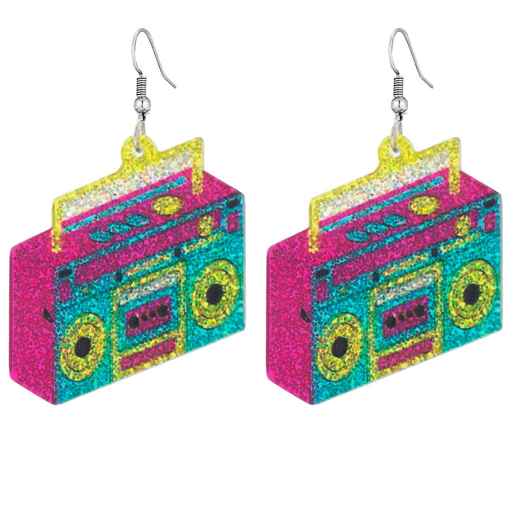 Glittery Lightning Bolt Dangle Earrings Stornfield