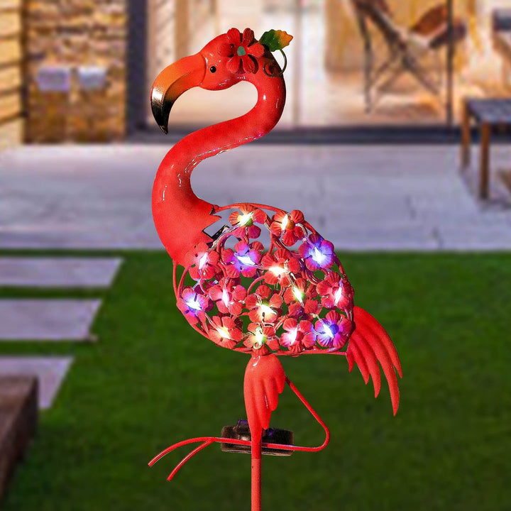 Decorative Metal Peacock Garden Stake Sculpture With Integrated LED Fairy Lights And Weatherproof Outdoor Stake Stornfield