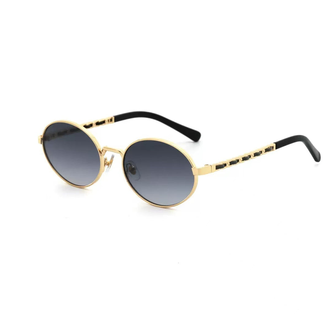 Women's elegant round sunglasses with luxurious frame and comfortable temples Stornfield
