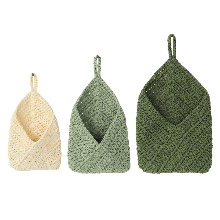 Hand-knotted storage bag Stornfield