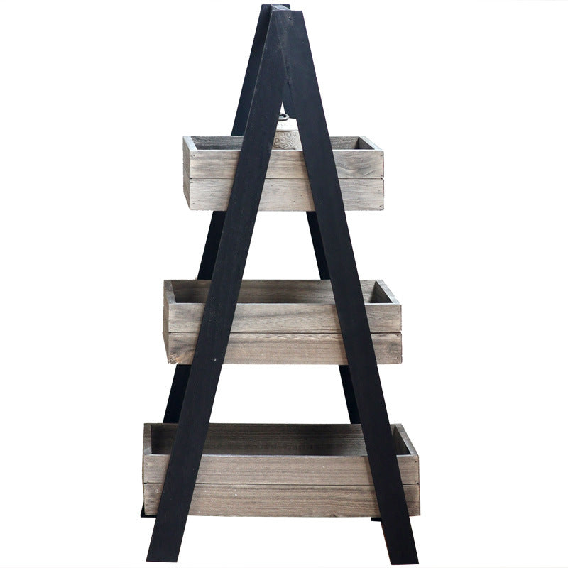 Three-door wooden shelf with modern design Stornfield