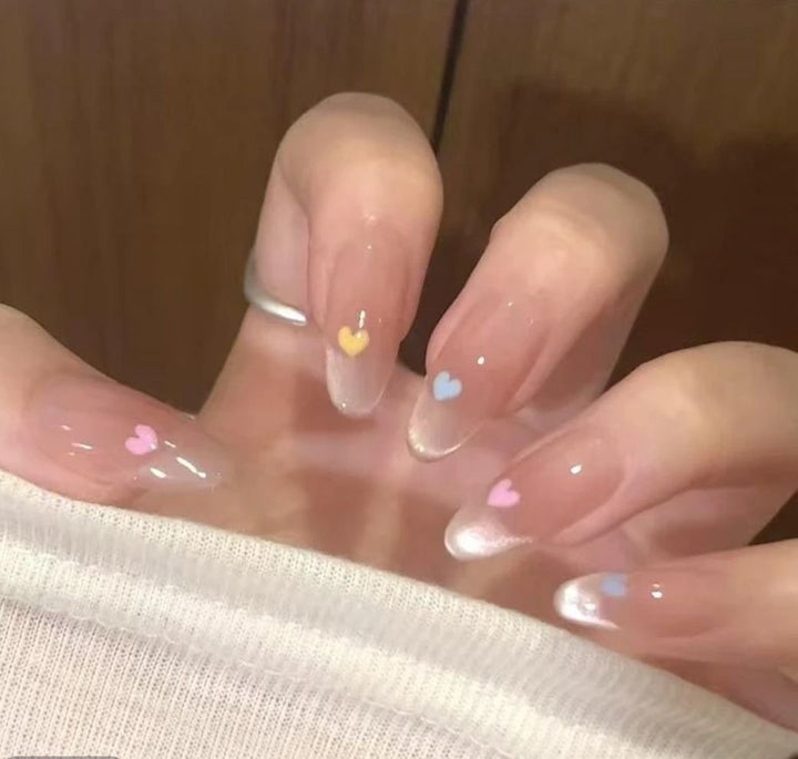 Artistic Floral Press-On Nail Set