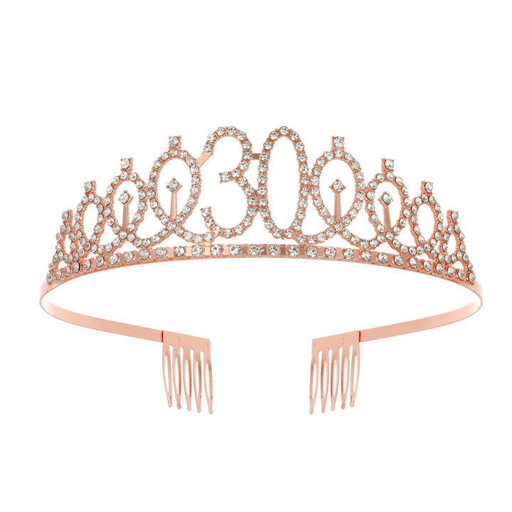 Women's Crystal-Embellished Tiara with Elegant Design Stornfield