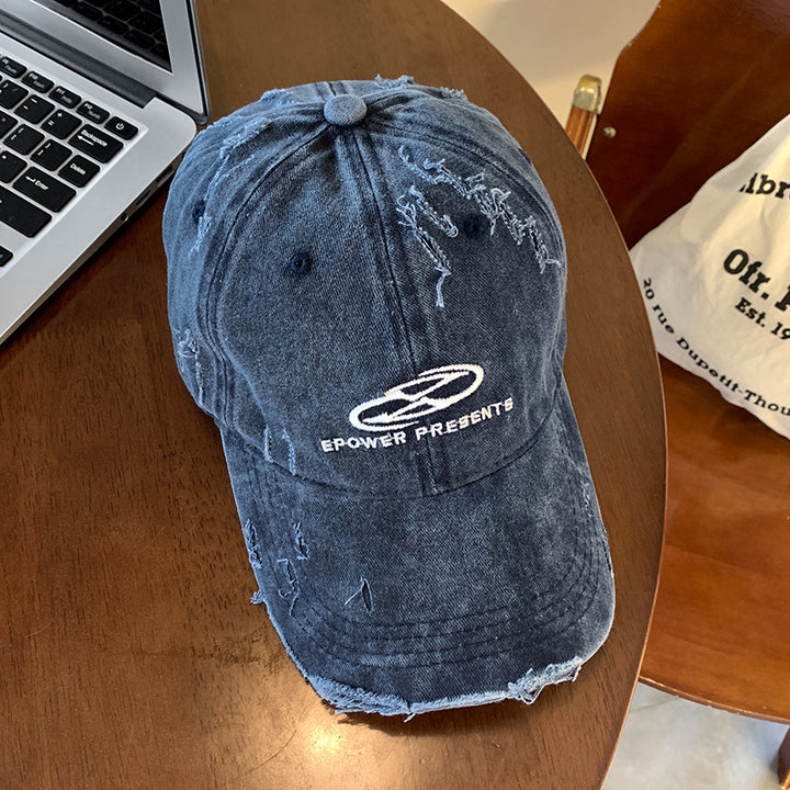 Men's Distressed Denim Baseball Cap Stornfield 1784270624