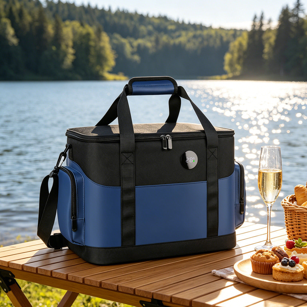 Insulated Lunch Cooler Bag with Side Pockets and Adjustable Strap Stornfield