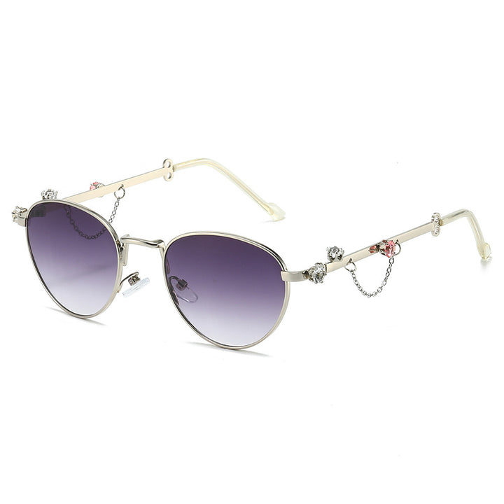 Decorative Rhinestone Cat-Eye Sunglasses Stornfield