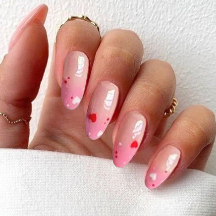 Romantic Heart Design Press-On Nails Stornfield